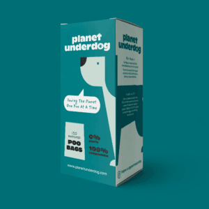 120 Planet Underdog Compostable Dog Poop Bags - Green Box