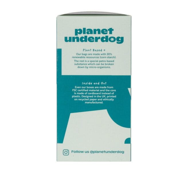 60 Planet Underdog Compostable Dog Poop Bags - Green Box - Image 3