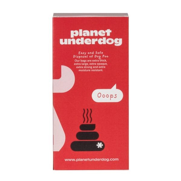 120 Planet Underdog Compostable Dog Poop Bags - Red Box - Image 4