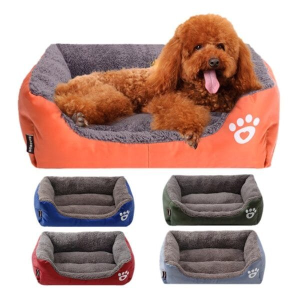 Pet Cat Dog Bed Warm Dog House Soft Fleece Nest Dog Baskets Mat Autumn Winter Waterproof Kennel S/M/L